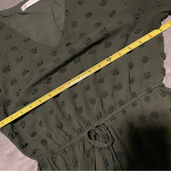 👗 Long Sleeve Swiss Dot Dress - Picture 7 of 14